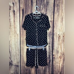 Kate Spade Bow PJ / Pajama / Pyjama Short Sleeve and Shorts Set